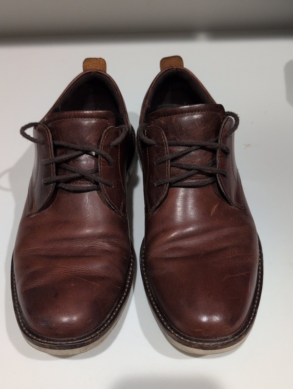 Ecco Brown Leather Dress Shoes